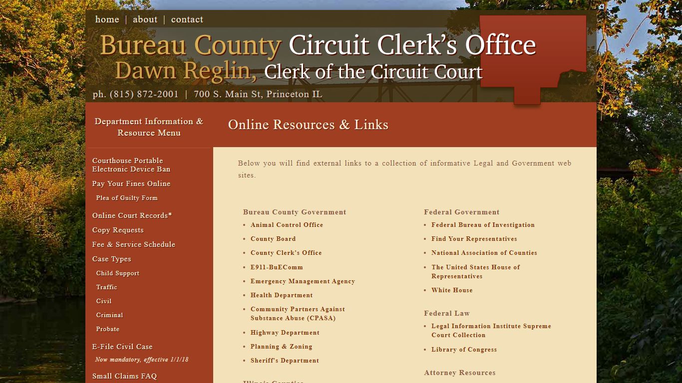 Online Resources & Links | Bureau Co. Circuit Clerk's Office ...